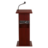 Power Plus Sound Lectern with Mic & Speaker