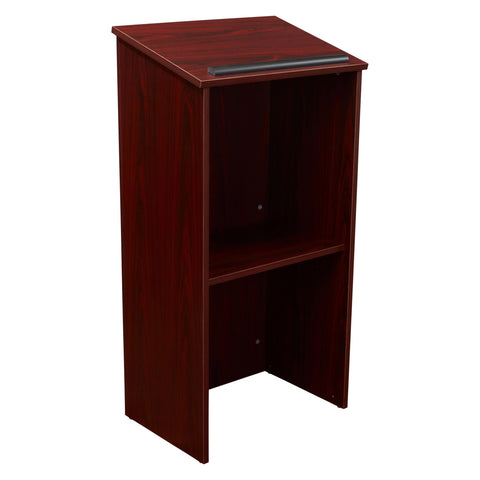 Full Floor Lectern with Shelf and Optional Casters