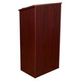 Full Floor Lectern with Shelf and Optional Casters