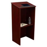 Full Floor Lectern with Shelf and Optional Casters