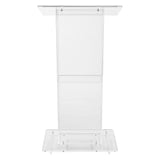 Clear Acrylic Lectern with Shelf