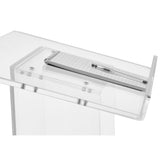 Clear Acrylic Lectern with Shelf