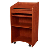 Aristocrat Lectern Shelf Wheels Keyboard Tray