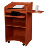 Aristocrat Lectern Shelf Wheels Keyboard Tray