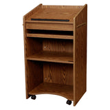 Aristocrat Lectern Shelf Wheels Keyboard Tray