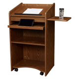 Aristocrat Lectern Shelf Wheels Keyboard Tray