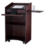 Aristocrat Lectern Shelf Wheels Keyboard Tray
