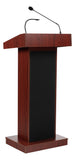 Orator Lectern with Mic & Speaker Mahogany