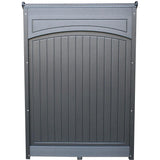 Hotel Restaurant Golf Center Outdoor Podium Black HDPE Poly Lumber No Casters