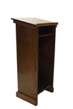 Elegant Oak Lectern with Cross by Executive Wood