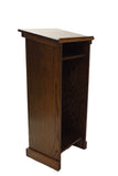 Elegant Oak Lectern with Cross by Executive Wood Dark Oak
