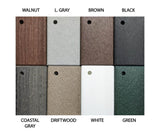 Outdoor Weather Resistant Podium w/ Lift Top Storage White HDPE Poly Lumber Yes Casters (+$150)