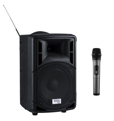 40 Watt Wireless PA Speaker System w/ Wireless Mic PA System w Wireless Handheld Mic Only No Stand
