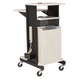 Premium Plus Presentation Cart with Locking Storage Cabinet PRC250