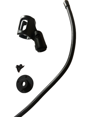 Microphone Gooseneck Mounts Handheld Mic Holder Kit for Lectern 1. Lectern Tabletop Permanent Mic Mount Kit with Screws (PS2-R)