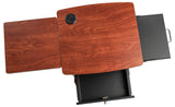 Multi-functional AV Cart Black Steel Locking Drawer Cabinet