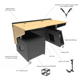 Multimedia Standing Desk (ADA Compliant) Height Adjustable