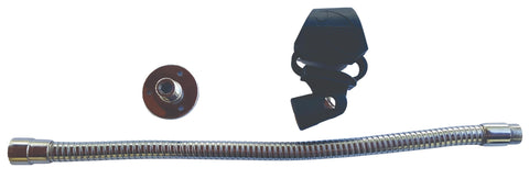 Shockproof Gooseneck Handheld Microphone Holder for your Lectern Chrome