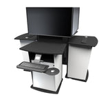 Information Display Kiosk Lectern with TV Monitor Mount