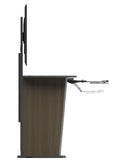 Information Display Kiosk Lectern with TV Monitor Mount