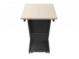Modern Mobile Lectern with Outlet and USB Power LEX72