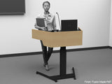 Adjustable Height Lectern ADA Silent Lift Mechanism