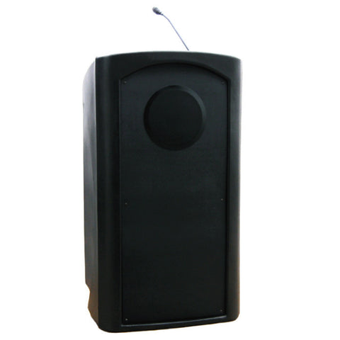 Classic Presenter Lectern - Internal/External Speaker Black Yes: Internal Speaker No: Ext Speaker