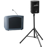 Tabletop Presenter Lectern Package - Speaker Included Gray Granite External No
