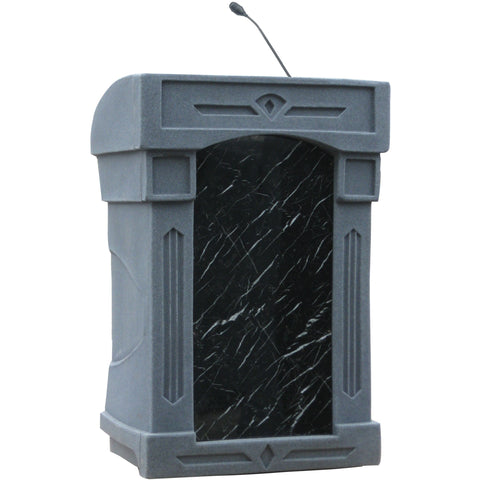 The DaVinci Integrator Podium - Connects to Your Speaker System Gray Granite