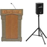 The DaVinci Presenter Podium - External Speaker & Microphone Beige Granite No
