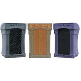 Replacement Front Inserts & Custom Logos for Accent Lecterns Da Vinci