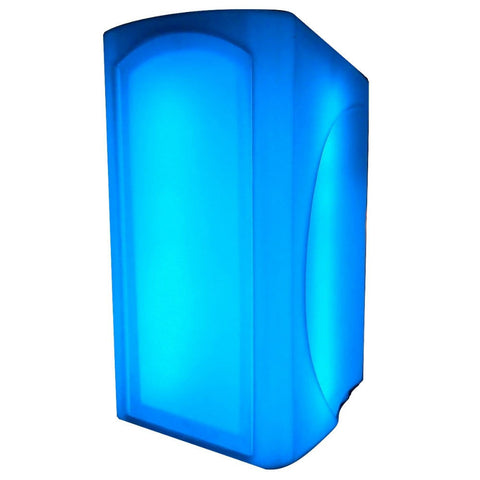 Glowing Majestic Valet Lectern - Clear with Programmable LED Colors