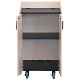 Flat Top Lectern with Cabinets - AVFI LE3050