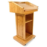 The Counselor Lectern by Executive Wood Products (CLR235) Light Oak