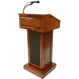 Counselor Evolution Sound Lectern by Executive Wood Walnut