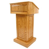 The Counselor Lectern by Executive Wood Products (CLR235) Medium Oak