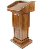 Adjustable Height Solid Wood Lift Lectern - The Counselor