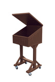 Director's Outdoor Podium Half Size Rolling with Storage