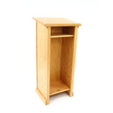 Elegant Oak Lectern with Cross by Executive Wood