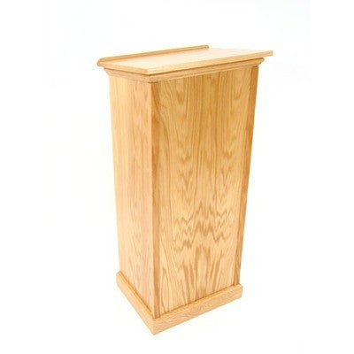 Full Pedestal Assistant Oak Lectern Light Oak
