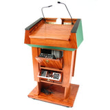 Presidential 900 Evolution Podium - Lift Adjusting Height with Sound Walnut