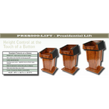 Presidential 500 Lift Podium - Height Adjusting Lectern - Buy Online at PodiumStop.com