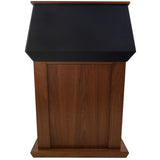 Adjustable Height Lectern - Patriot Solid Hardwood With Fabric Top - Buy Online at PodiumStop.com