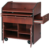 Multimedia Smart Podium - Non Sound Cherry Laminate Amplivox