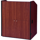 Multimedia Smart Podium - Non Sound Mahogany Laminate Amplivox