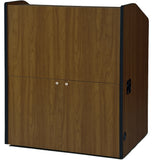 Multimedia Smart Podium - Non Sound Walnut Laminate Amplivox
