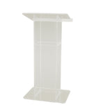 Clear "H" Acrylic Podium with Shelf Glass Lectern
