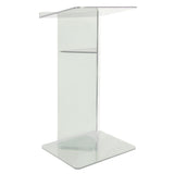 V Style Acrylic Lectern with Shelf Triangle Shape Podium