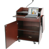 Multimedia Presentation Podium with Sound and Wireless Mic - Buy Online at PodiumStop.com
