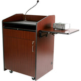 Multimedia Presentation Podium with Sound and Wireless Mic